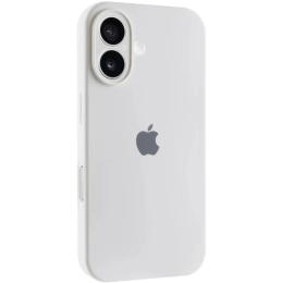 Чохол-накладка EpiK Silicone Case Full Camera Protective (AA) для Apple iPhone 16 Plus (6.7) White