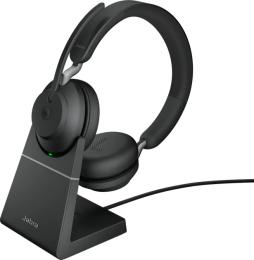Накладні навушники Jabra Evolve 2 65 Link380c MS Stereo Stand Black (26599-999-889)