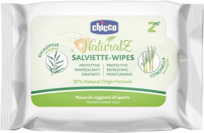 Серветки захисні від комарів Chicco Naturalz 20 шт (11599.00)