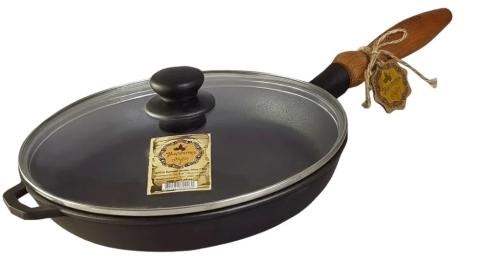 Сковорідка Maysternya Т303С3 зі скляною кришкою