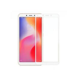 Захисне скло Xiaomi Redmi 6/Redmi 6A 3D прозоре (біле) Optima