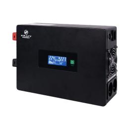 Інвертор напруги Kraft KRF-SAVR1500VA/1.5kW-24V Black