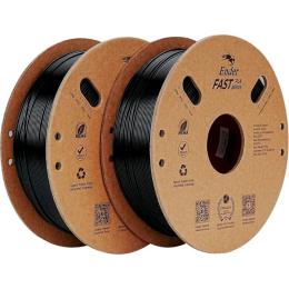 Пластик для 3D-принтера Creality Fast PLA Filament 2x1кг, 1.75мм Black (3301010399)