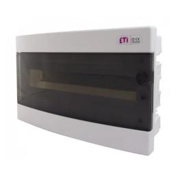 Щит розподільчий ECM18PT (18 мод.прозорі.дв.)