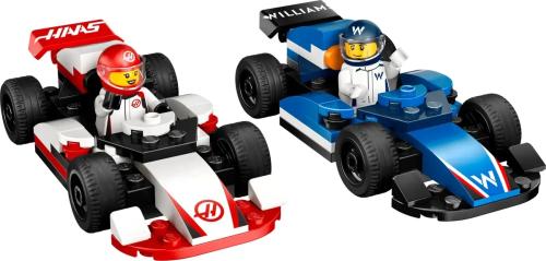 Конструктор LEGO City 60464 Автомобілі для перегонів F1 команд Williams Racing та Haas F1