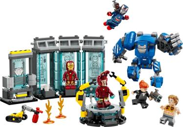 Конструктор LEGO Marvel 76315 Лабораторія Залізної Людини: зал обладунків