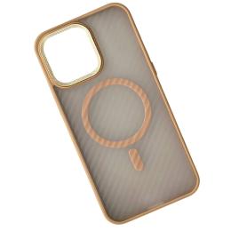 Чохол-накладка Infinity MagSafe Matte Corrugated Cover для iPhone 15 Pro Beige