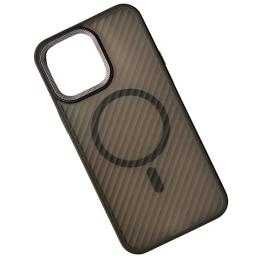 Чохол-накладка Infinity MagSafe Matte Corrugated Cover для iPhone 15 Pro Max Black