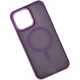 Чохол-накладка Infinity MagSafe Matte Corrugated Cover для iPhone 16 Violet