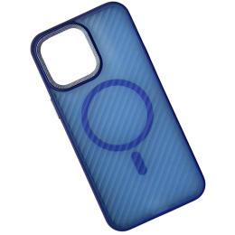 Чохол-накладка Infinity MagSafe Matte Corrugated Cover для iPhone 16 Blue