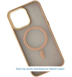 Чохол-накладка Infinity MagSafe Matte Corrugated Cover для Samsung S24/S25 Beige