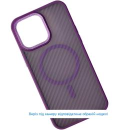 Чохол-накладка Infinity MagSafe Matte Corrugated Cover для Samsung S24 Plus/S25 Plus Violet