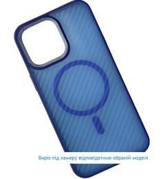 Чохол-накладка Infinity MagSafe Matte Corrugated Cover для Samsung S25 Ultra Blue