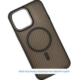 Чохол-накладка Infinity MagSafe Matte Corrugated Cover для Samsung S25 Ultra Black