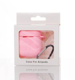 Чохол для навушників Infinity Airpods 1/2 COLORS Pink