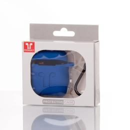 Чохол для навушників Infinity Airpods 1/2 COLORS Blue