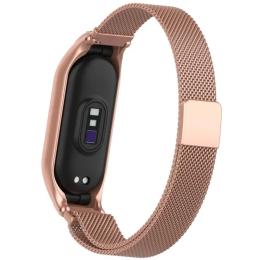 Ремінець для фітнес-браслету EpiK Milanese Loop Design для Xiaomi Mi Band 7 Rose Pink (00000077055_6)