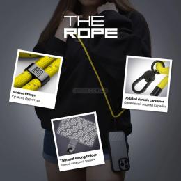 Ремінець для смартфона ArmorStandart Rope with Clear holder Black Sunflower (ARM67201)