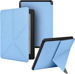 Чохол-книжка для електронної книги BeCover Ultra Slim Origami для Amazon Kindle Paperwhite 12th Gen/Kindle Colorsoft (2024) 7 Light Blue (712839)