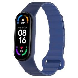 Ремінець для фітнес-браслету EpiK Dual-color Magnetic для Xiaomi Mi Band 9/8 Navy Blue Blue (00000077059_7)