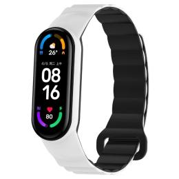 Ремінець для фітнес-браслету EpiK Dual-color Magnetic для Xiaomi Mi Band 9/8 Black White (00000077059_9)