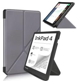 Чохол-книжка для електронної книги BeCover Ultra Slim Origami для PocketBook 743G InkPad 4/InkPad Color 2/InkPad Color 3 Gray (713087)