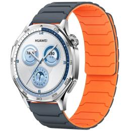 Ремінець для смарт-годинника EpiK Dual-color Magnetic для Smart Watch 20mm Gray Orange