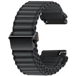 Ремінець для смарт-годинника EpiK Nylon Ocean Band для Smart Watch 20mm Dark Gray