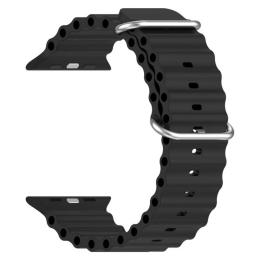 Ремінець для смарт-годинника ArmorStandart Ocean Band для Apple Watch 42 (Series 10)/41/40/38 Black (ARM74233)
