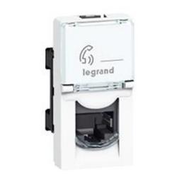Розетка Legrand Mosaic RJ45 FTP White інформаційна кат5е 1мод