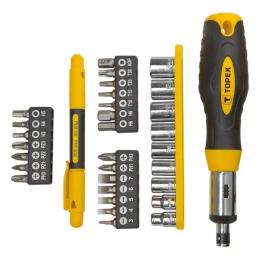 Набiр насадок TOPEX з тримачем Cr-V