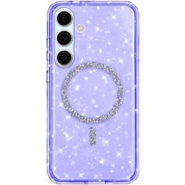 Чохол-накладка EpiK TPU Eclipse Sparkle (MagFit) для Samsung Galaxy S25/S24 Purple
