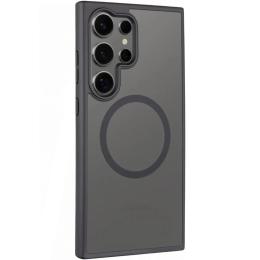 Чохол-накладка EpiK TPU + PC Metal Buttons with MagSafe Colorful для Samsung Galaxy S24 Ultra Black