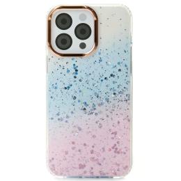 Чохол-накладка Infinity Confetti для iPhone 16 Pro Blue Pink