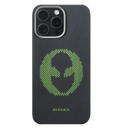 Чохол-накладка Pitaka Tactile Woven Case Aries Alien для iPhone 16 Pro Black (KI1601AL)