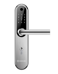 Розумний дверний біометричний замок SEVEN LOCK SL-7768BF (85мм) Silver (без врізної частини)