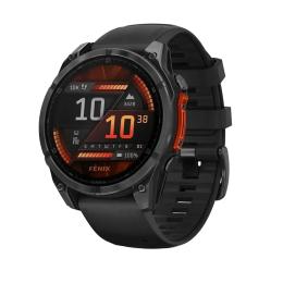 Смарт-годинник Garmin Fenix 8 47mm AMOLED Slate Gray w. Black Silicone Band (010-02904-00)