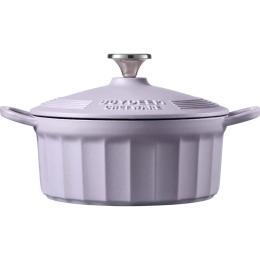 Гусятниця BUYDEEM Enameled Cast Iron Dutch Oven (CP521) Petal Purple