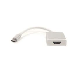 Перехідник PowerPlant DV00DV4065 HDMI (мама) - USB Type C (тато) White