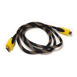 Відео-кабель PowerPlant KD00AS1177 HDMI(тато)HDMI(тато), 1,5m Black Yellow