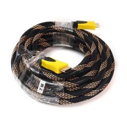 Відео-кабель PowerPlant KD00AS1198 HDMI(тато)HDMI(тато), 1,3m Black Yellow