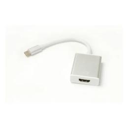 Перехідник PowerPlant KD00AS1272 HDMI (мама) - USB Type C (тато) White