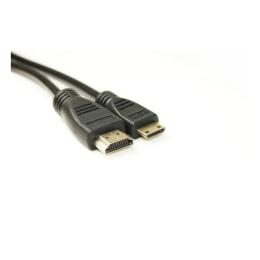 Відео-кабель PowerPlant KD00AS1273 HDMI (тато) miniHDMI (тато), 2m Black
