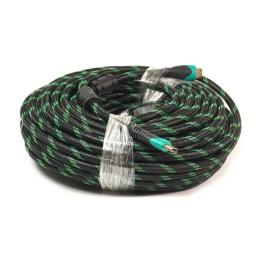 Відео-кабель PowerPlant KD00AS1297 HDMI(тато)HDMI(тато), 2,0m Black Green