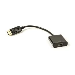 Перехідник PowerPlant CA910830 HDMI (мама) - DisplayPort (тато) Black