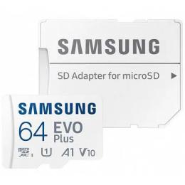 Карта памяті Samsung MICRO SDXC EVO + 64GB V10 W/A MB-MC64SA/EU White