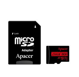 Карта памяті Apacer microSDXC UHS-1 class 10 V10 A1 + SD-adapter (AP256GMCSX10UB-R) Black 256Gb R100MB/s
