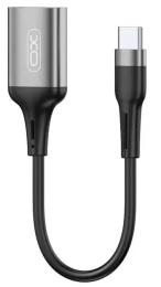 Перехідник XO NB201 Lightning (тато) - USB 2.0 (мама) Gray