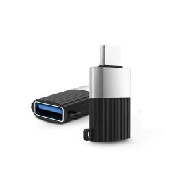 Перехідник XO NB149-F USB A (мама) - USB C (тато) Black