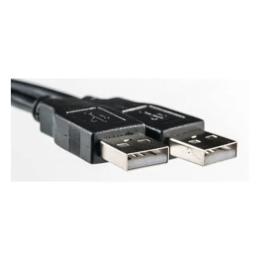 Дата-кабель PowerPlant KD00AS1213 0.5m USB(тато) - USB(тато) Black